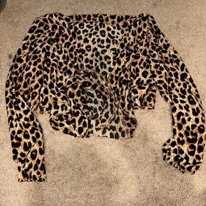 Cheetah crop top